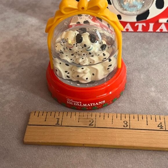 Disney 101 Dalmatians Snow Globe Set Of 4 Ornaments McDonalds Figurines READ - Picture 16 of 16